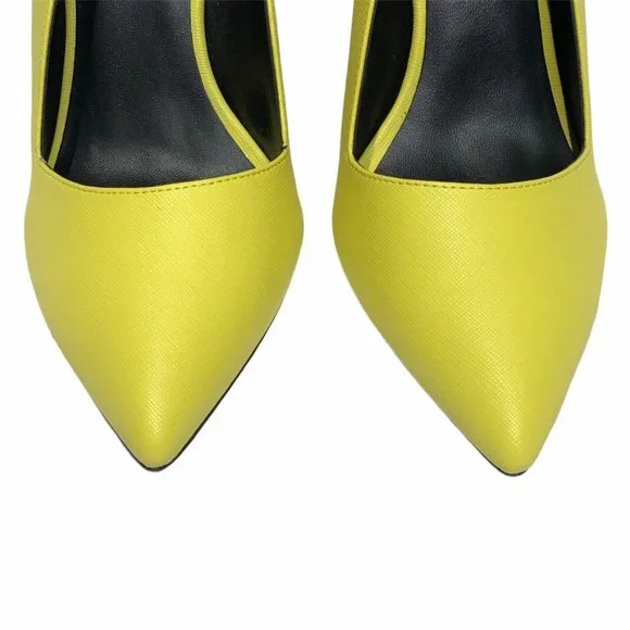 NWB ALDO Yellow Toviel Slingback Heel Pump 8.5 - Picture 6 of 9